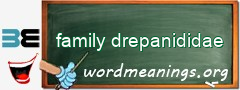 WordMeaning blackboard for family drepanididae